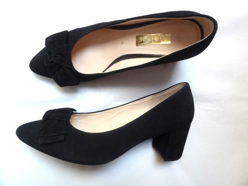 Gabor black shoes - real, suede