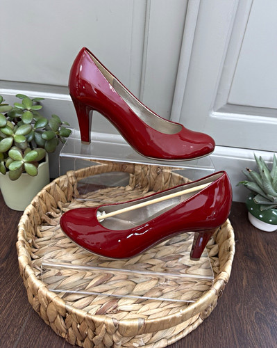 Gabor red glossy - red, patent