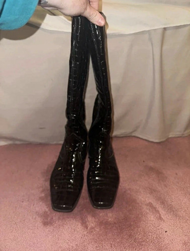 Gabor womens black croc - gabor,