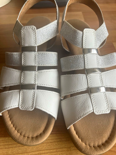 Gabor white silver leather - gabor,