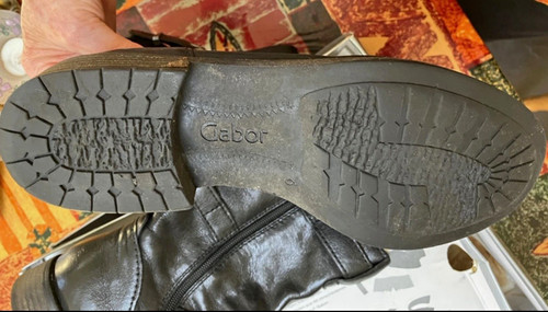 Gabor black leather mid - gabor,
