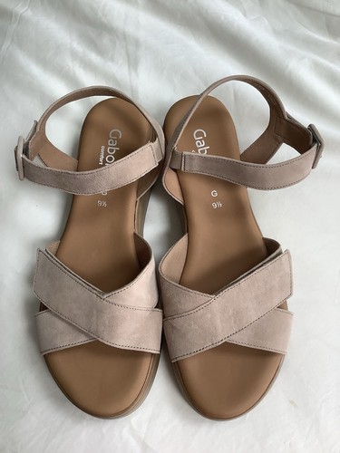 Gabor leather suede open toe - gabor,