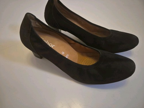 Womens gabor suede court block - court,