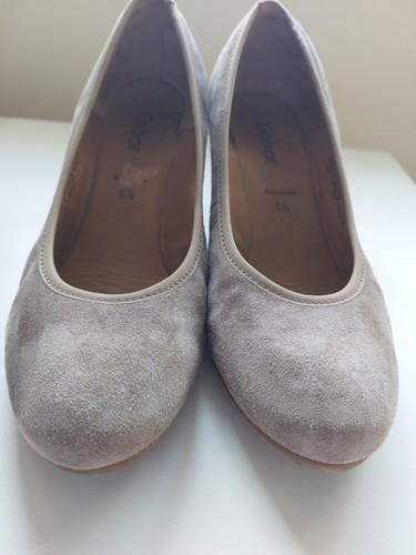 Gabor ladies suede court - gabor,