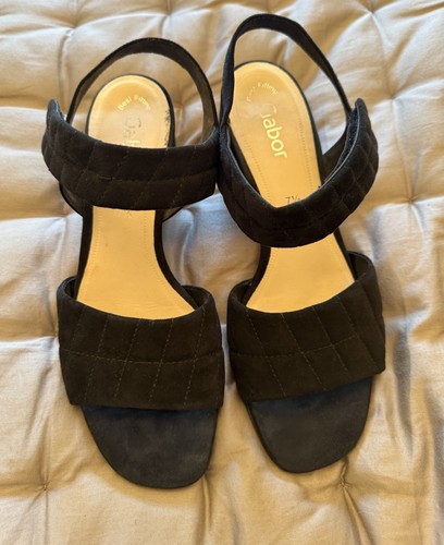 Gabor ladies black - soft, suede