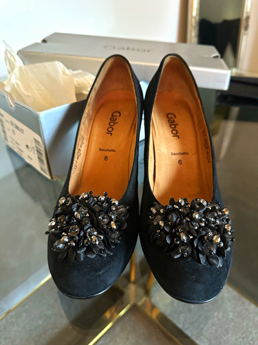 Gabor black embellished - black, court