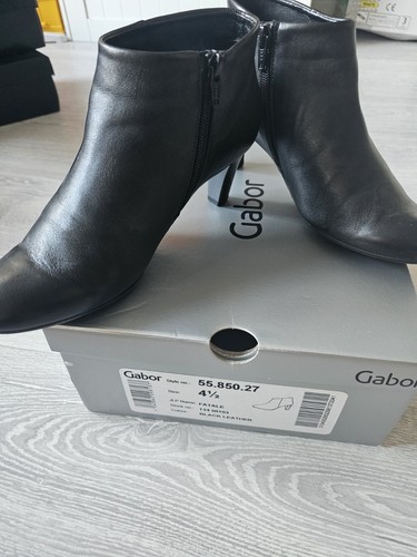 Gabor fatale black ankle boot - gabor,