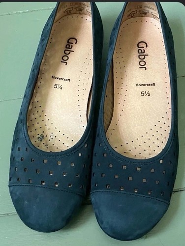 Gabor ruffle blue punched - gabor,