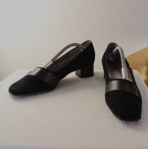 Gabor leather court shoes - leather,