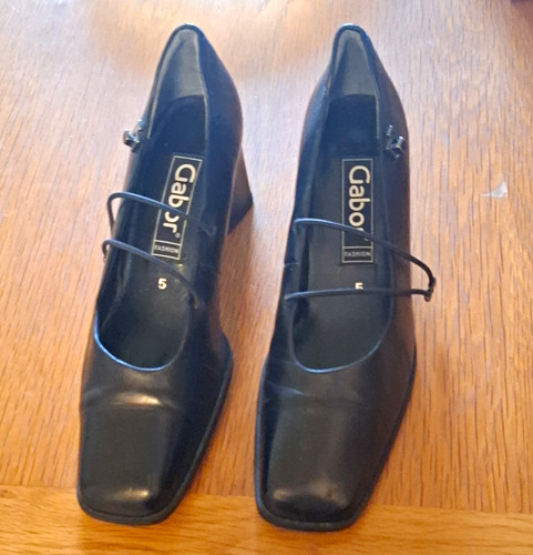 Gabor womens black leather - black,