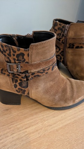 Gabor brown suede leopard - brown, &