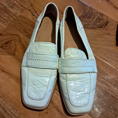Gabor white patent leather - patent,