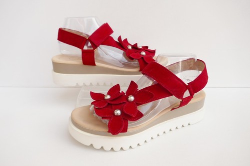 Gabor red suede - suede, leather