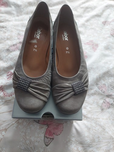 Gabor grey flat ladies - grey,