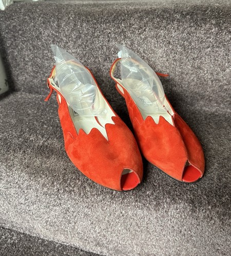 Vintage lady gabor red - vintage, suede