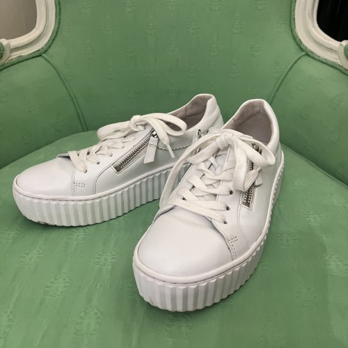 Gabor leather white zip - gabor,