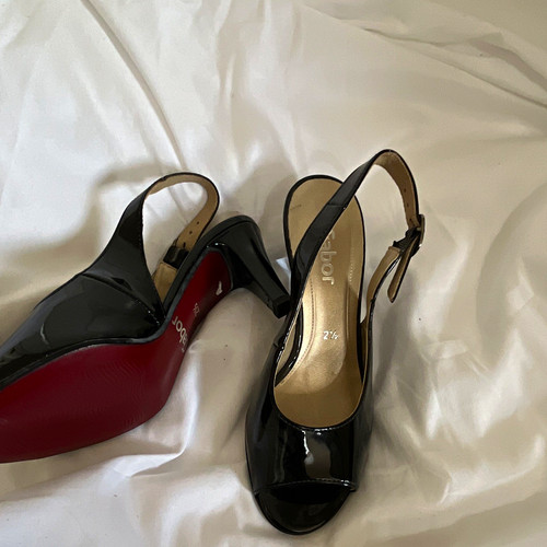 Gabor black patent leather - gabor,