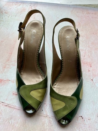 Green vintage style gabor - green, vintage-style