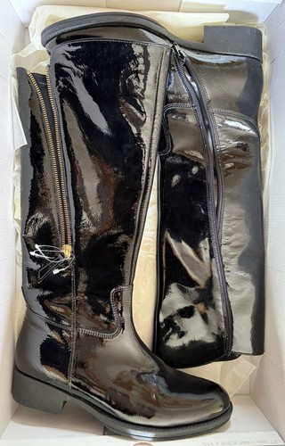 Gabor leather knee - high, flat