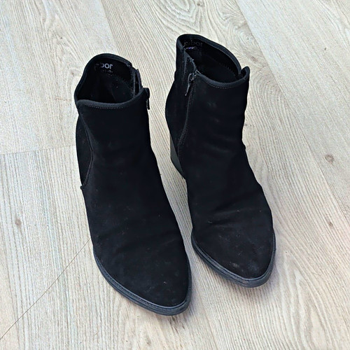 Gabor black suede - suede, ankle