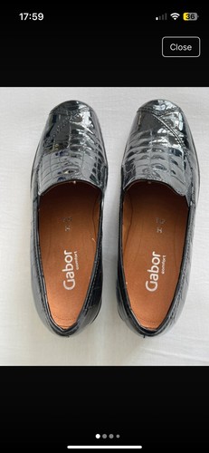 Black patent ladies - black,