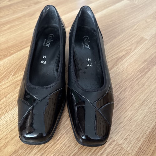 Womens gabor black - black, patent