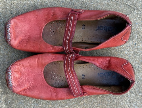 Ladies gabor red - shoes, size4.5