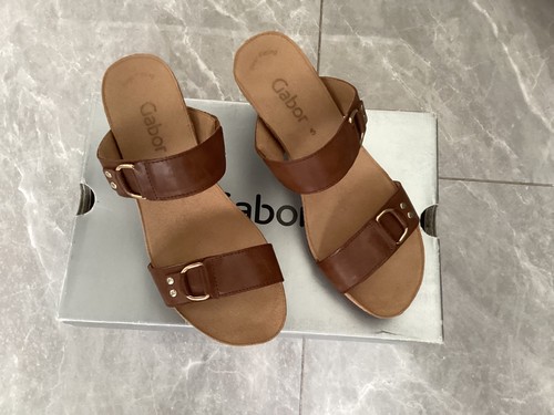 Gabor brown leather - gabor, sandals