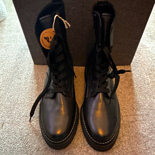 Gabor black leather - black, combat