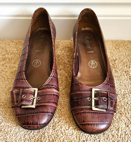 Vintage gabor mocca croc - mocca,