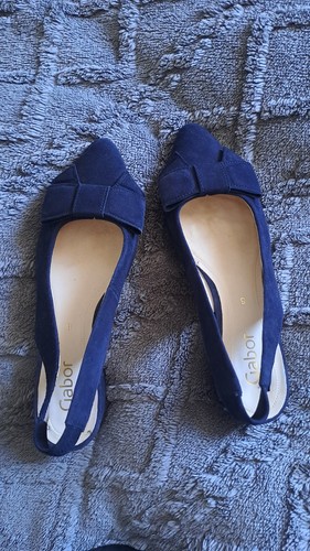 Gabor size navy suede - navy, shoes