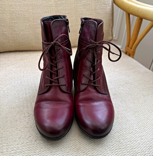 Gabor burgundy leather - burgundy,