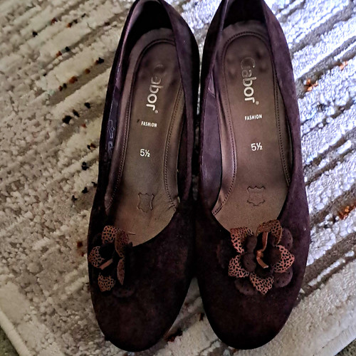 Gabor brown suede - suede, shoes