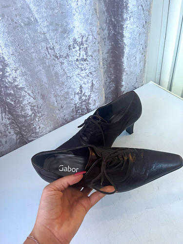 Gabor brown leather lace - brown, lace-up