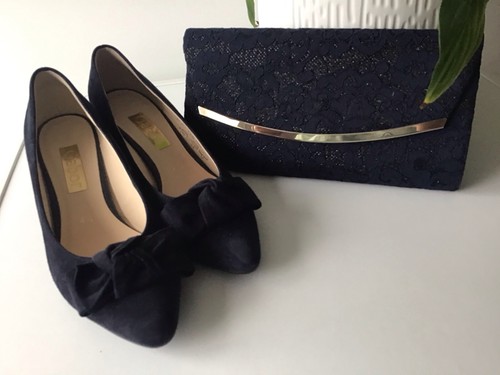 Gabor ladies suede navy shoes - ladies,