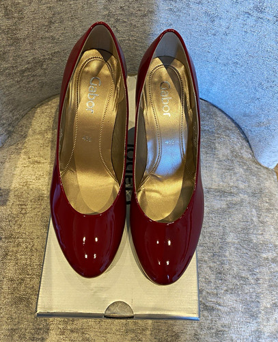 Gabor red patent - leather, court