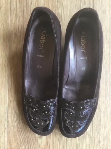 Gabor brown suede shoes - shoes, size