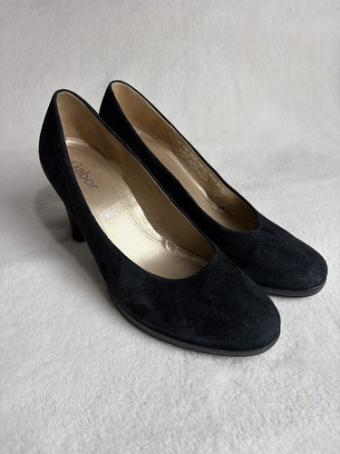 Gabor black suede - black,