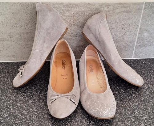 Gabor leather suede - leather, low