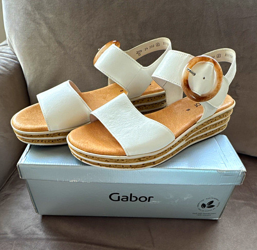Gabor beige wedge ankle - 8,