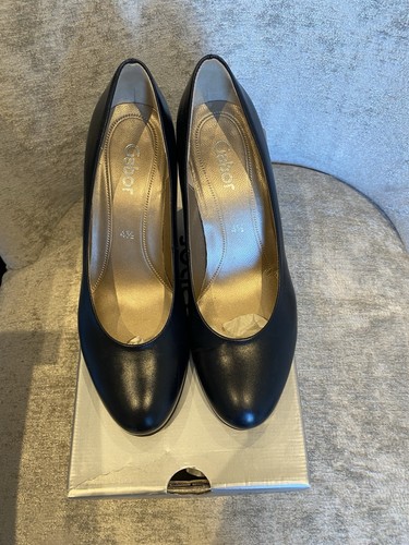 Gabor black court stiletto - gabor,