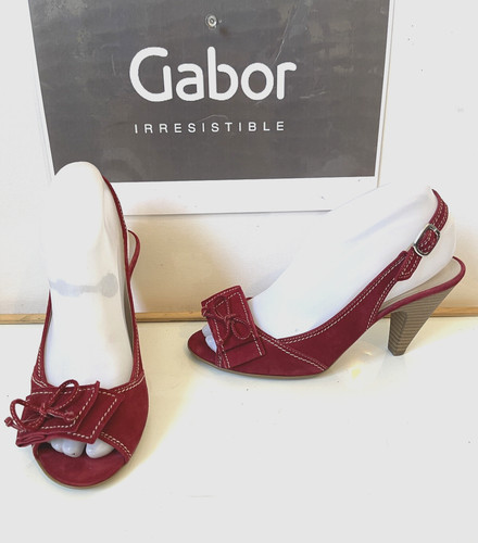 Gabor heels red leather - red,