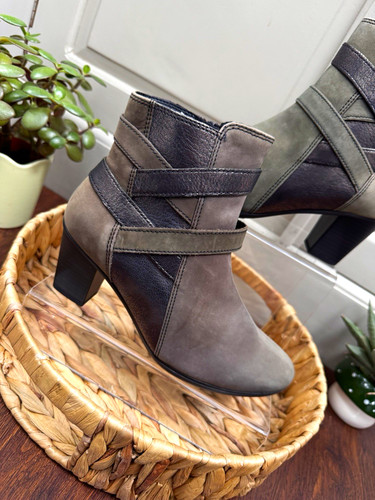 Gabor khaki grey ankle - gabor, boots