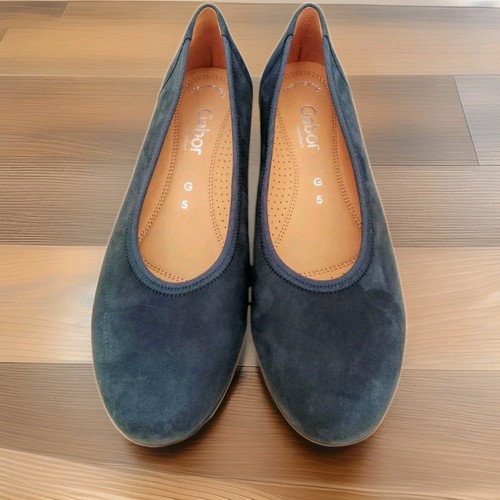 Gabor size navy grey - navy, suede