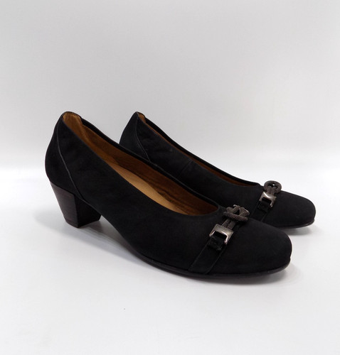 Gabor black leather court - gabor,
