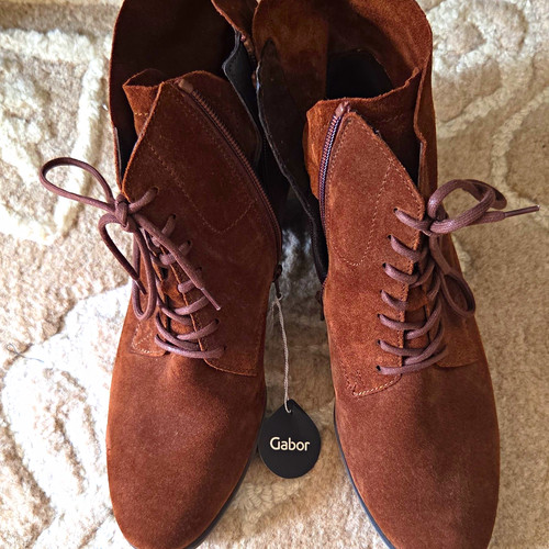 Gabor brown suede lace - gabor, lace-up